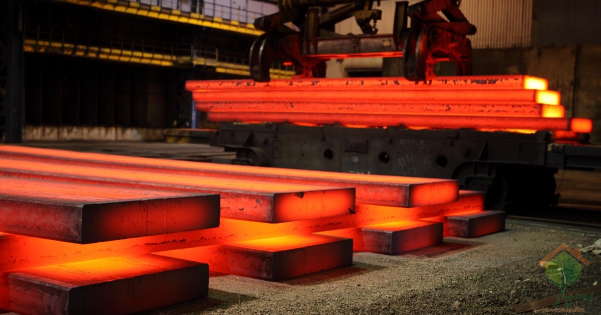 شمش فولادی ۵۳۰ میلی‌متری به روش ریخته‌گری پیوسته در اسفراین تولید شد